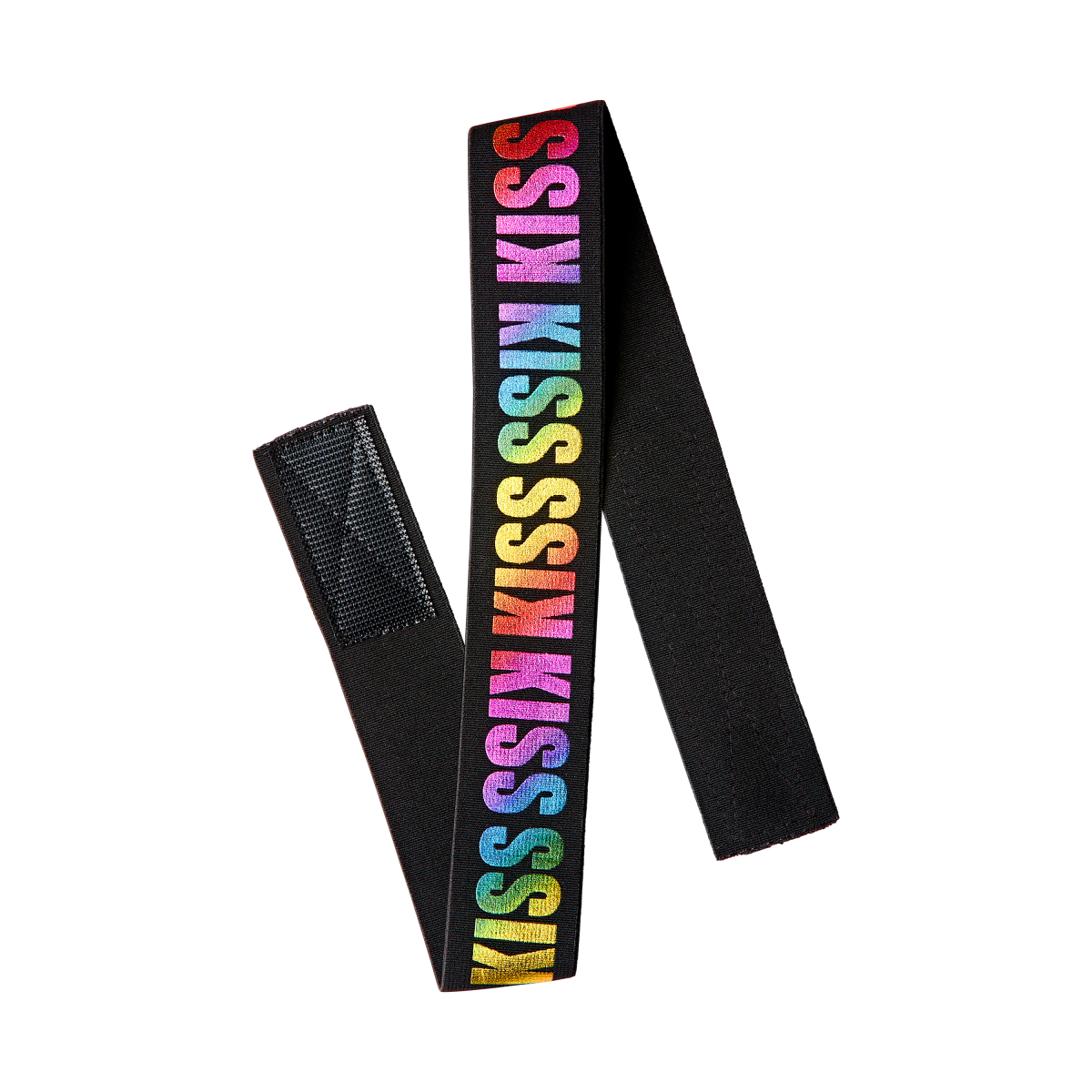 Black elastic band with \