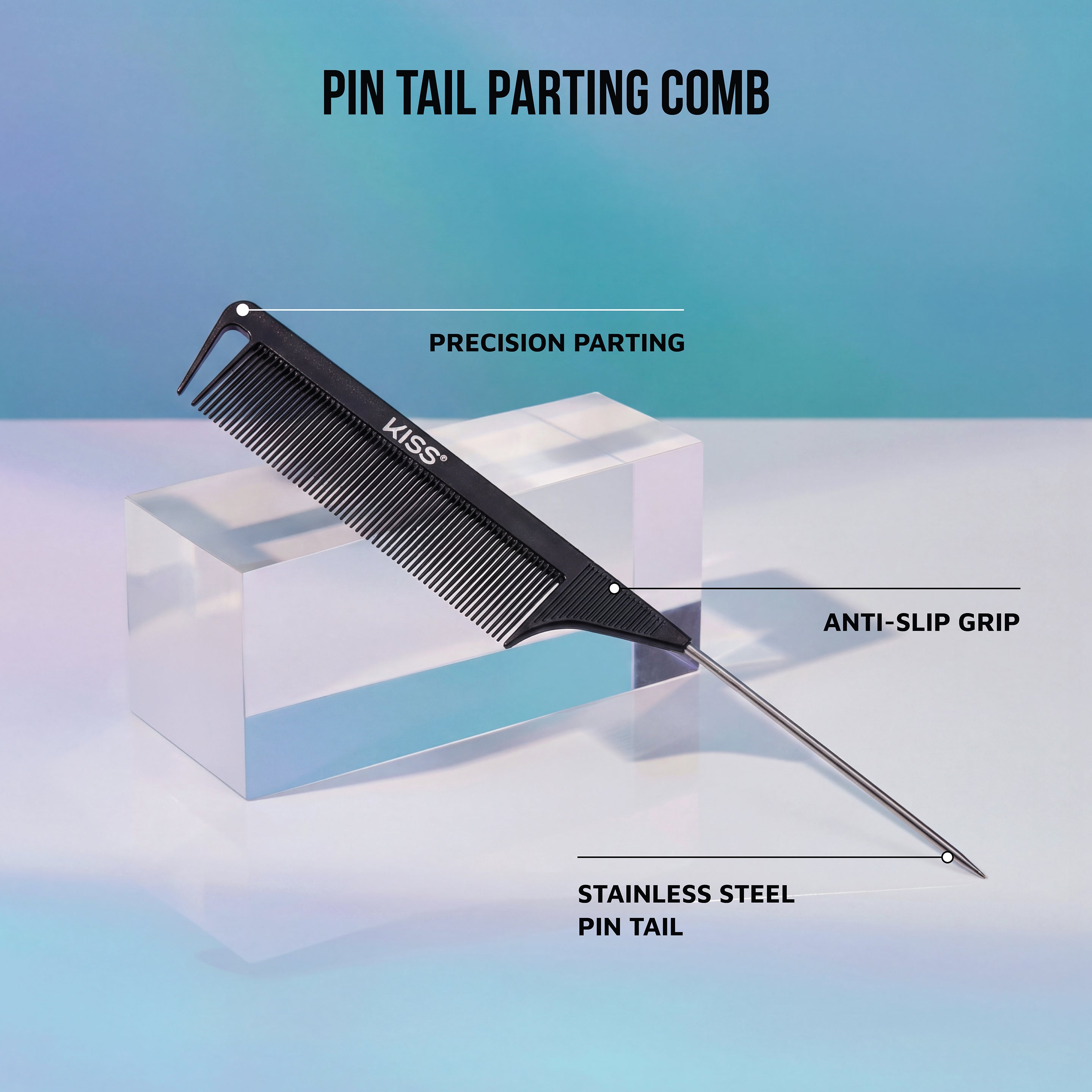 Kiss Colors & Care Pin Tail Parting Comb