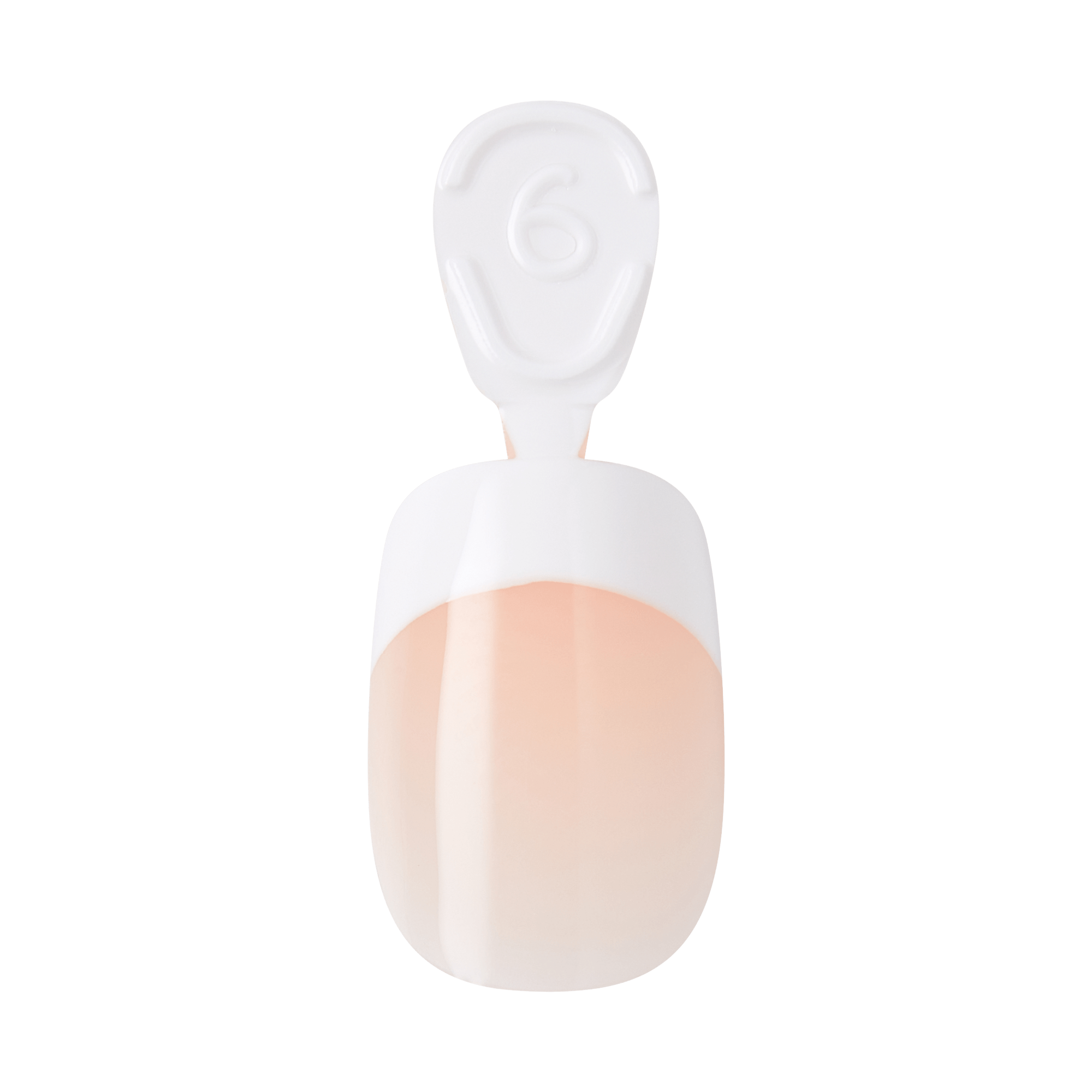 White and beige foundation bottle with applicator top