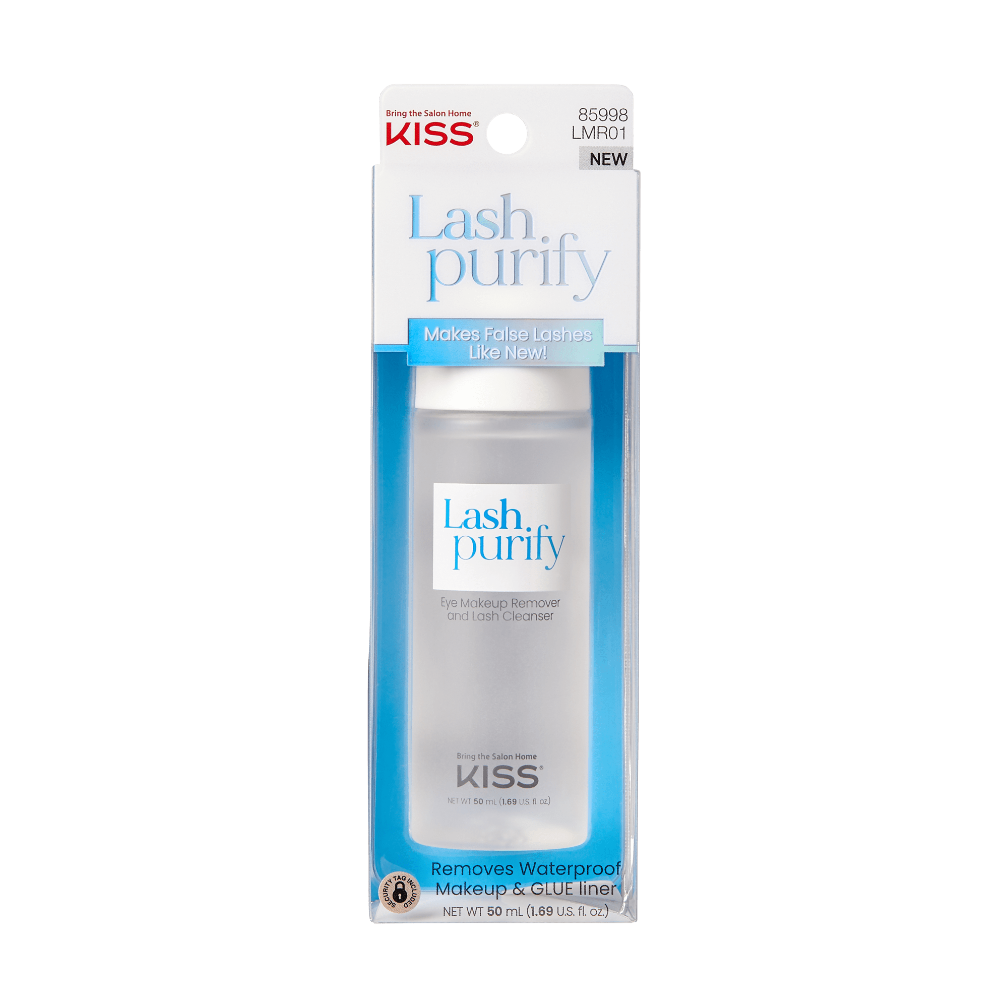 Clear plastic bottle with white cap labeled \