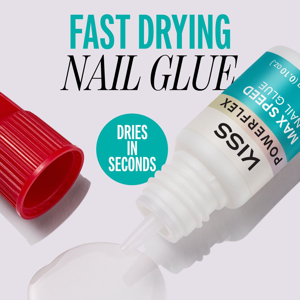 Kiss PowerFlex Maximum Speed Nail Glue 3-Pack | Nail Adhesive, Press-On Glue, Fast Drying, Strong Hold