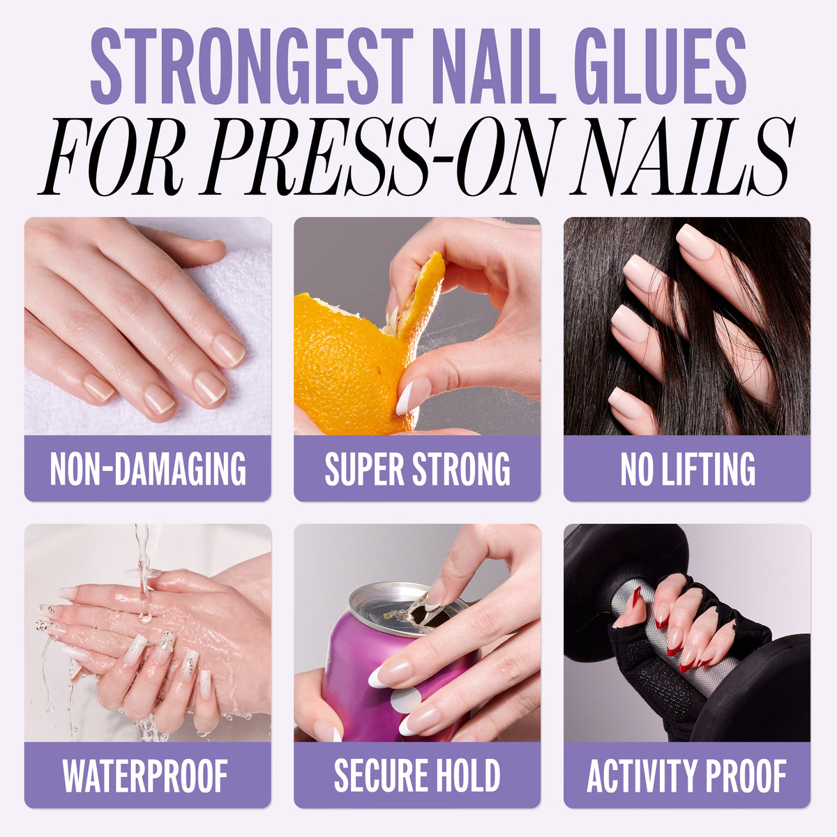 Kiss PowerFlex Precision Nail Glue 2-Pack | Nail Adhesive, Press-On Glue, Precision Nozzle, Ideal for Repairing