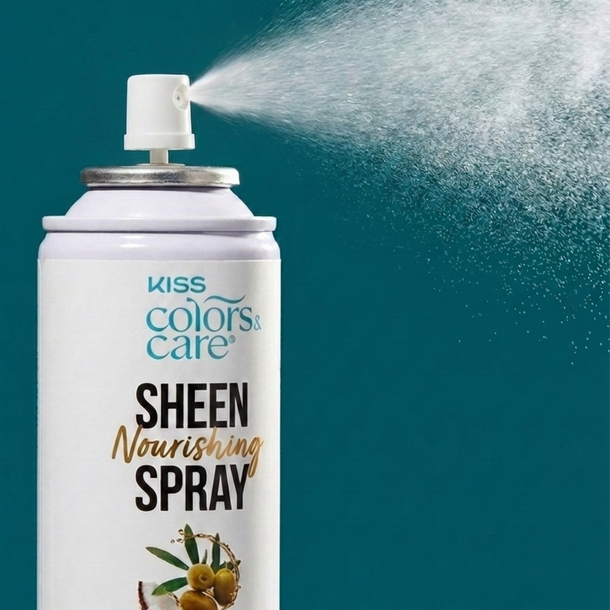 Kiss Colors & Care Nourishing Sheen Spray for Luminous Shine | 7 US fl. oz, Hair Care