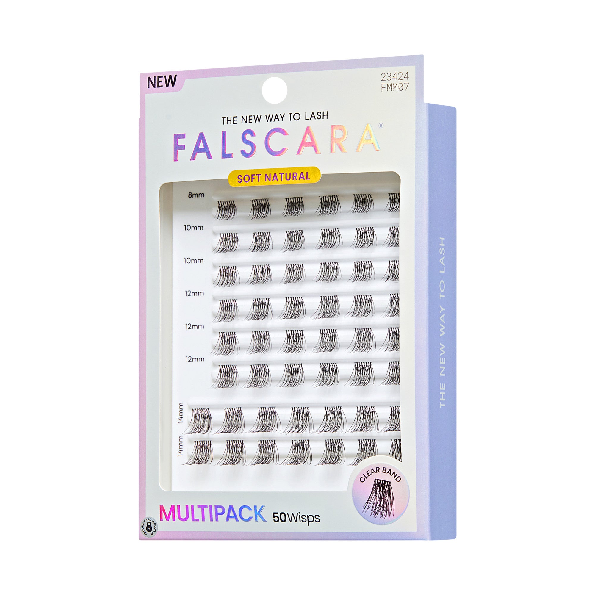 FALSCARA Soft Natural Multipack false lashes, 50 wisps in various lengths 8-14mm