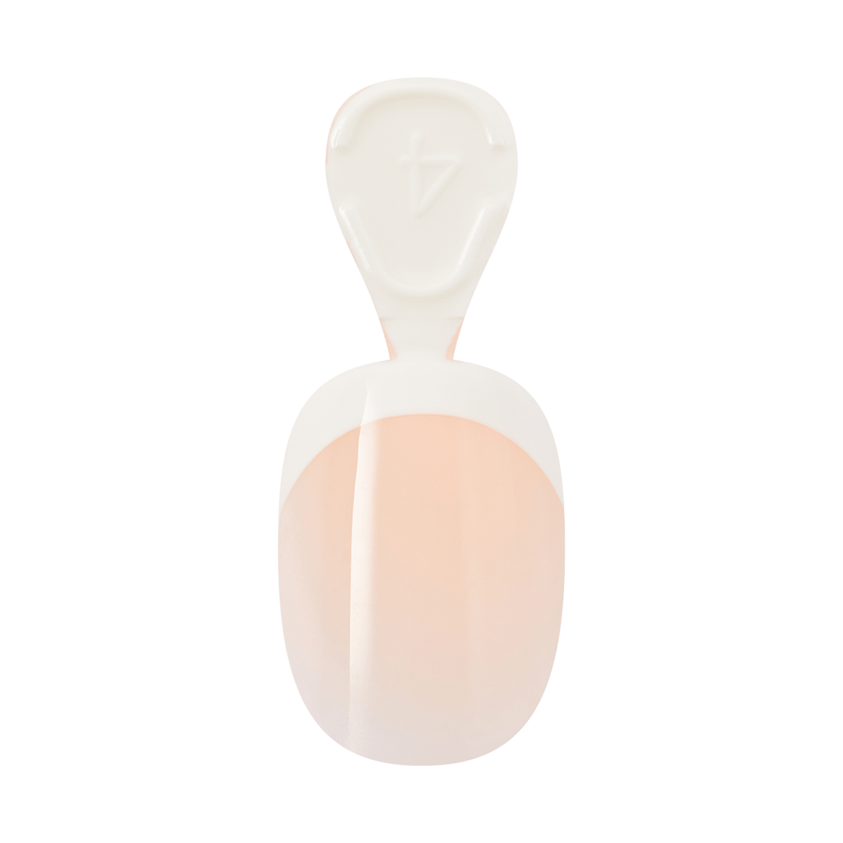 Minimalist illustration of a faceless person with peach torso and white head and shoulders.