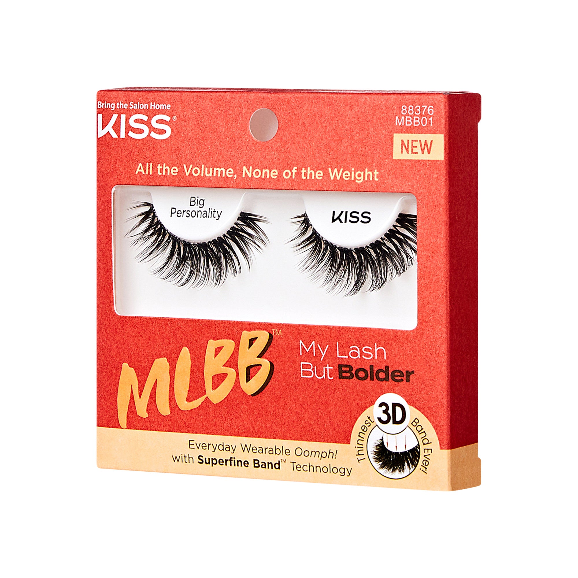 Kiss My Lash But Bolder 3D Volume Eyelashes - Big Personality