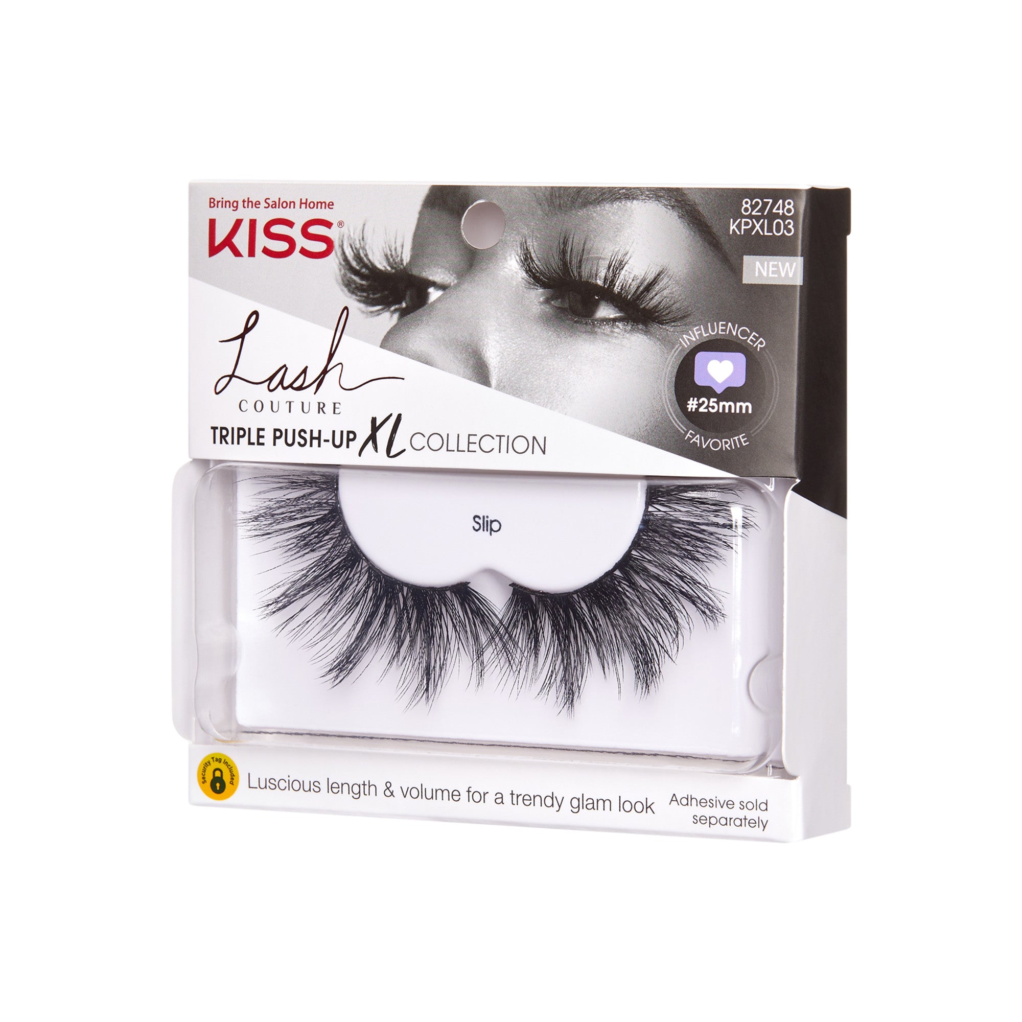 KISS Lash Couture Triple Push-Up XL Collection "Slip" false eyelashes, 25mm