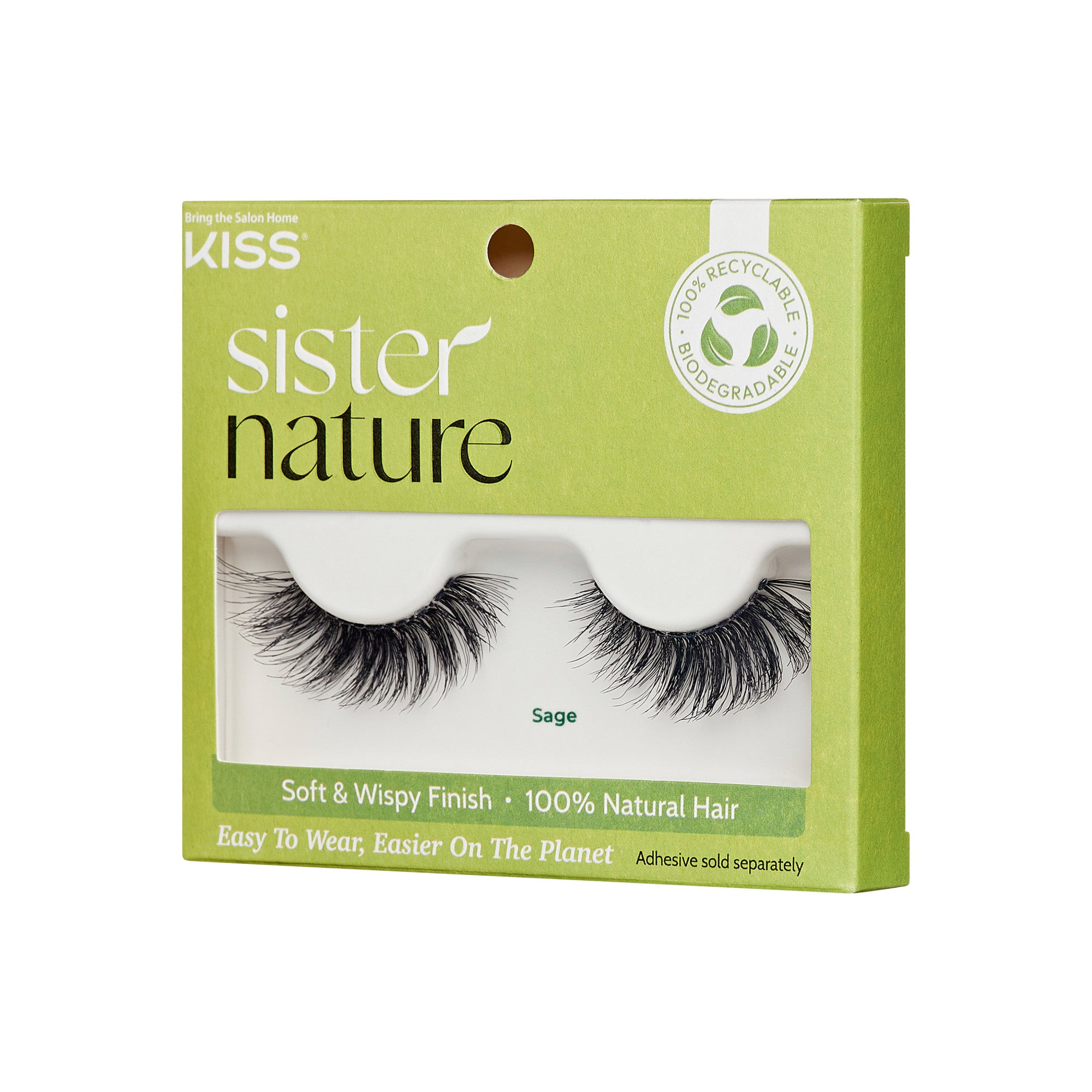 Kiss Sister Nature False Eyelashes - Sage