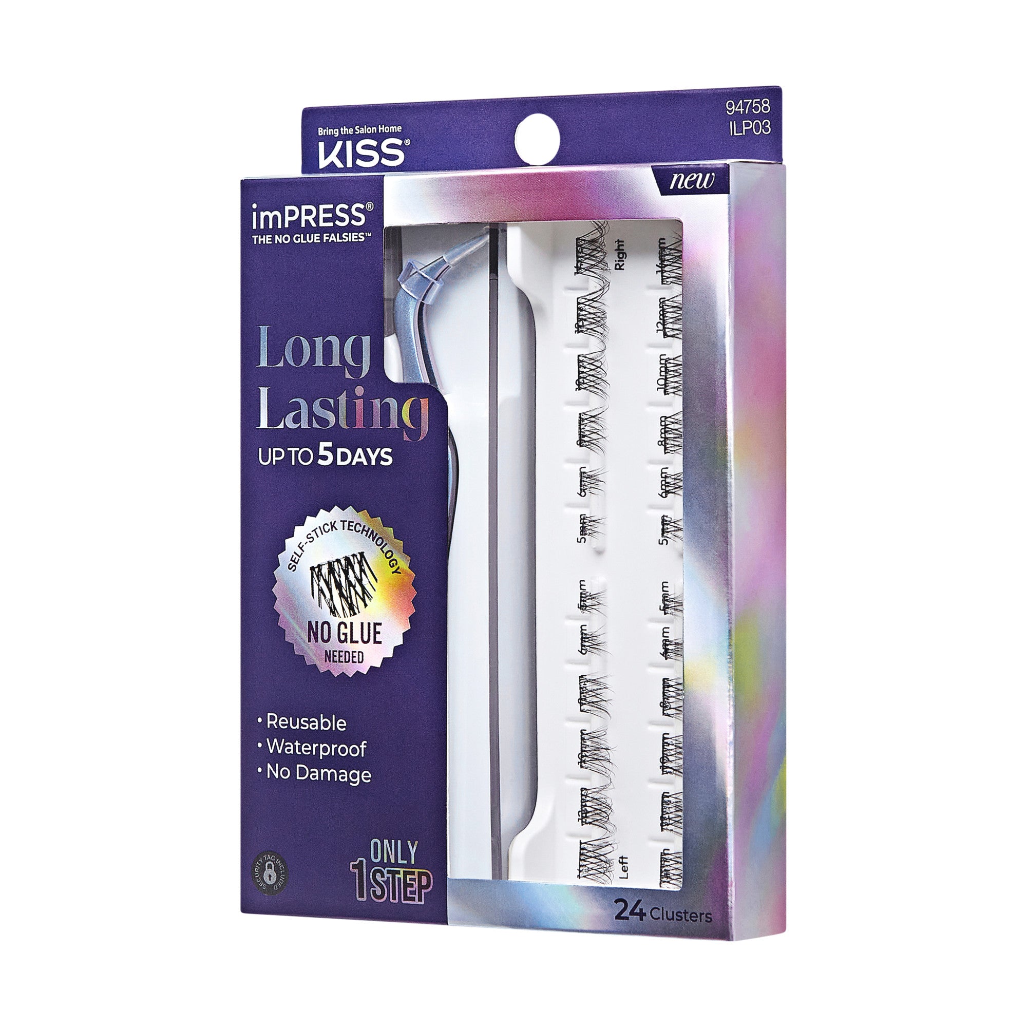 Impress Falsies Long Lasting Self Adhesive Eyelashes – Demi Natural