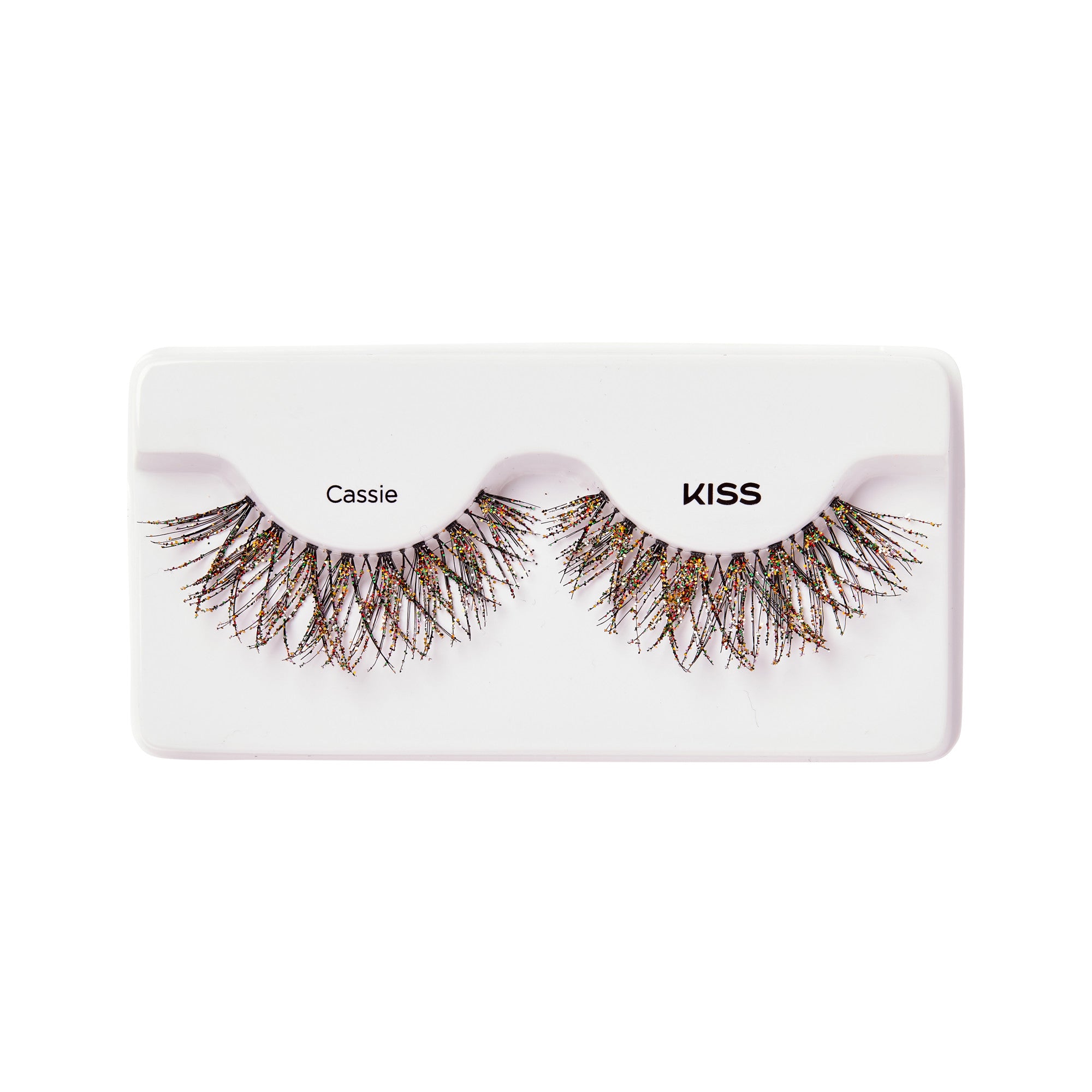 False eyelashes labeled \