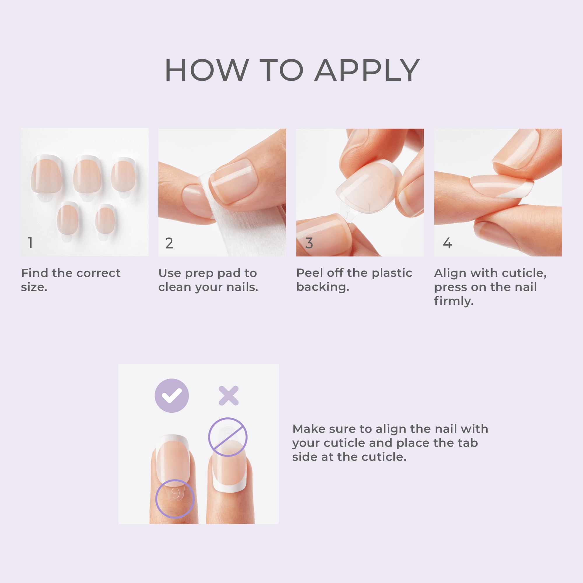 Impress Design No Glue Fake Press On Nails - Bloom | French Design, Red, Medium, Almond, Manicure