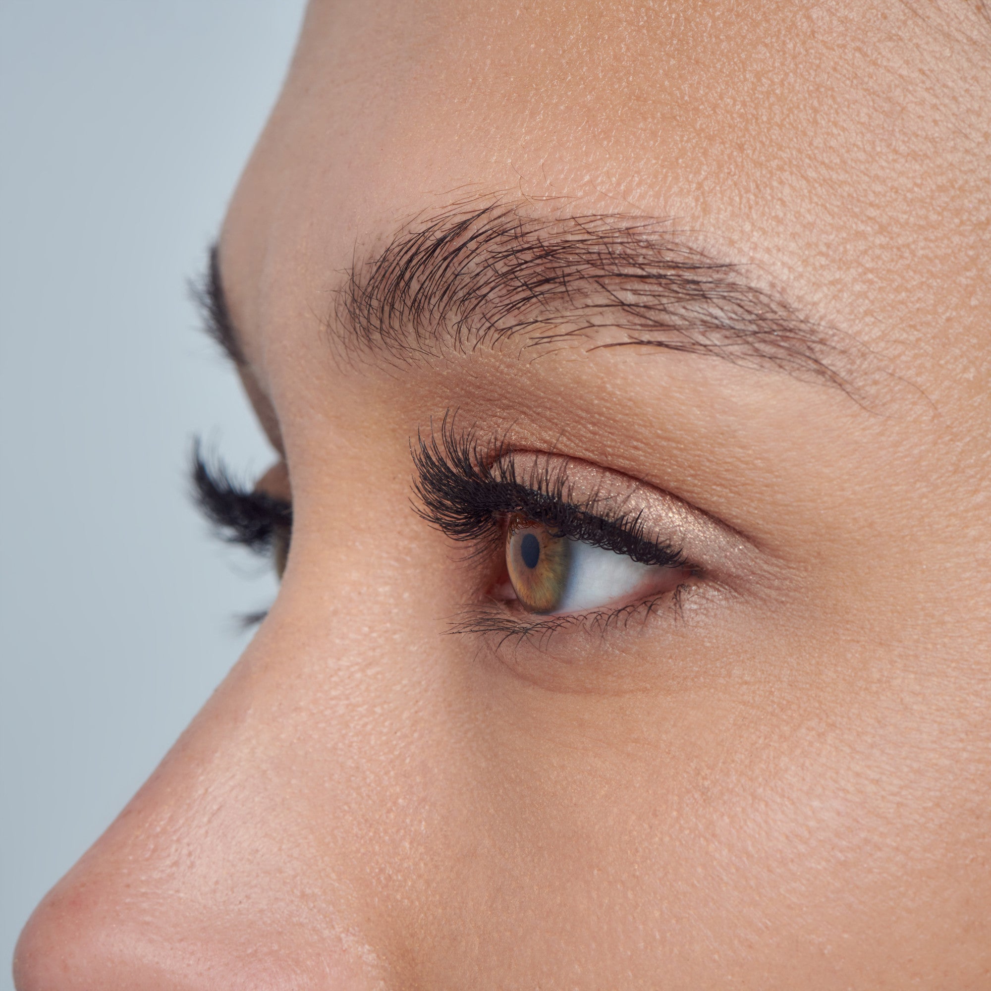Close-up side view of a woman&