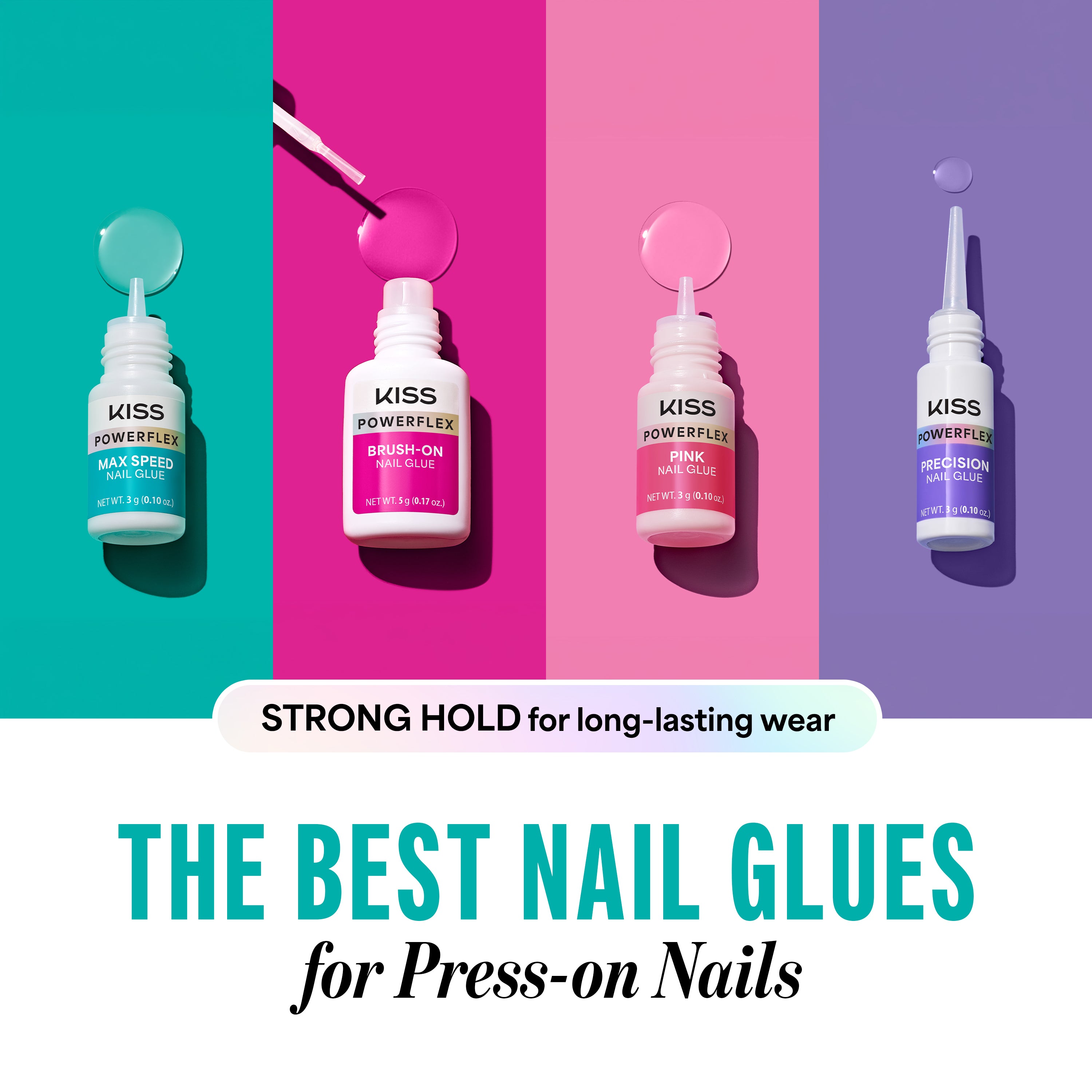 Kiss PowerFlex Maximum Speed Nail Glue - 0.10 oz.