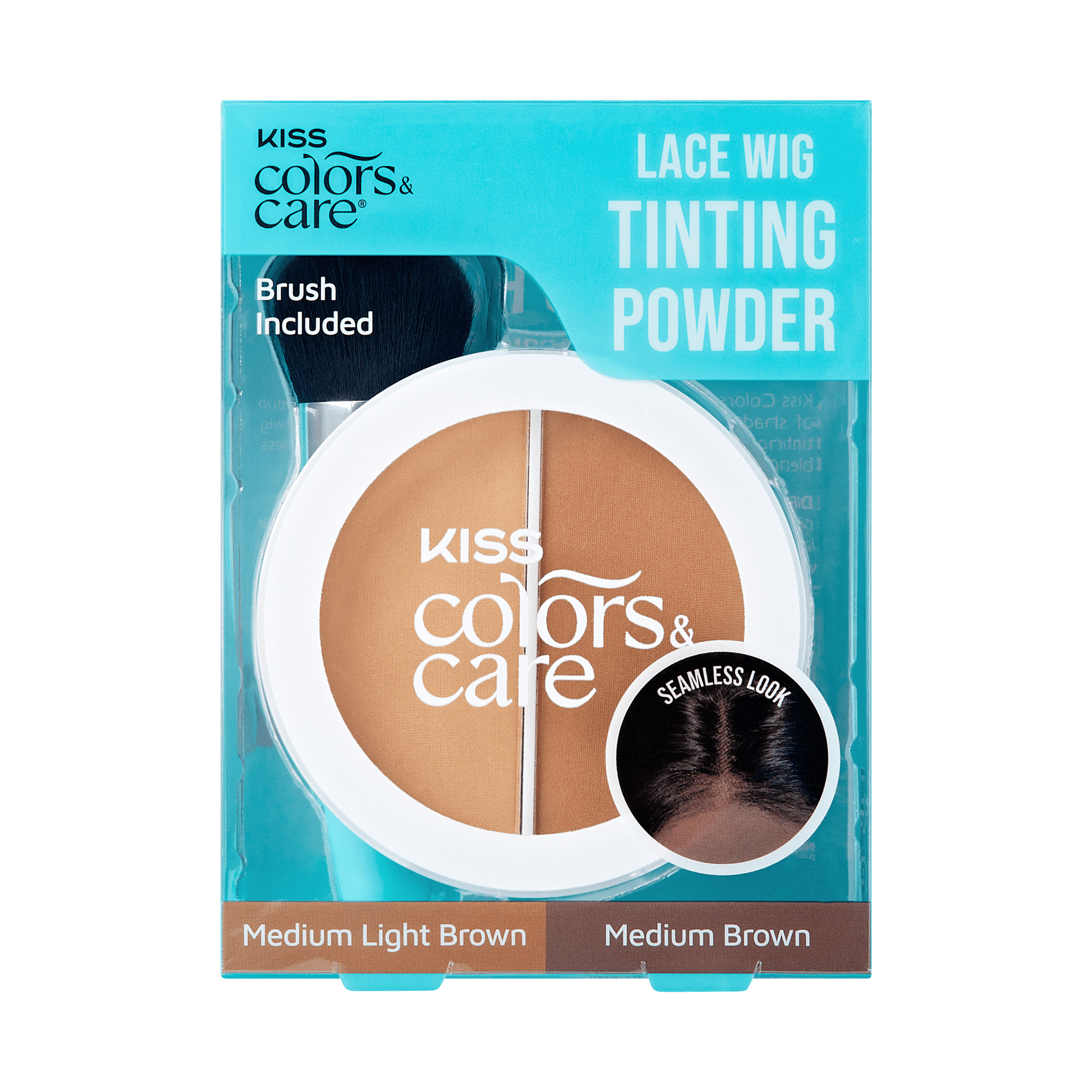 Kiss Colors & Care Lace Wig Tinting Powder, 0.28 oz – Light Duo
