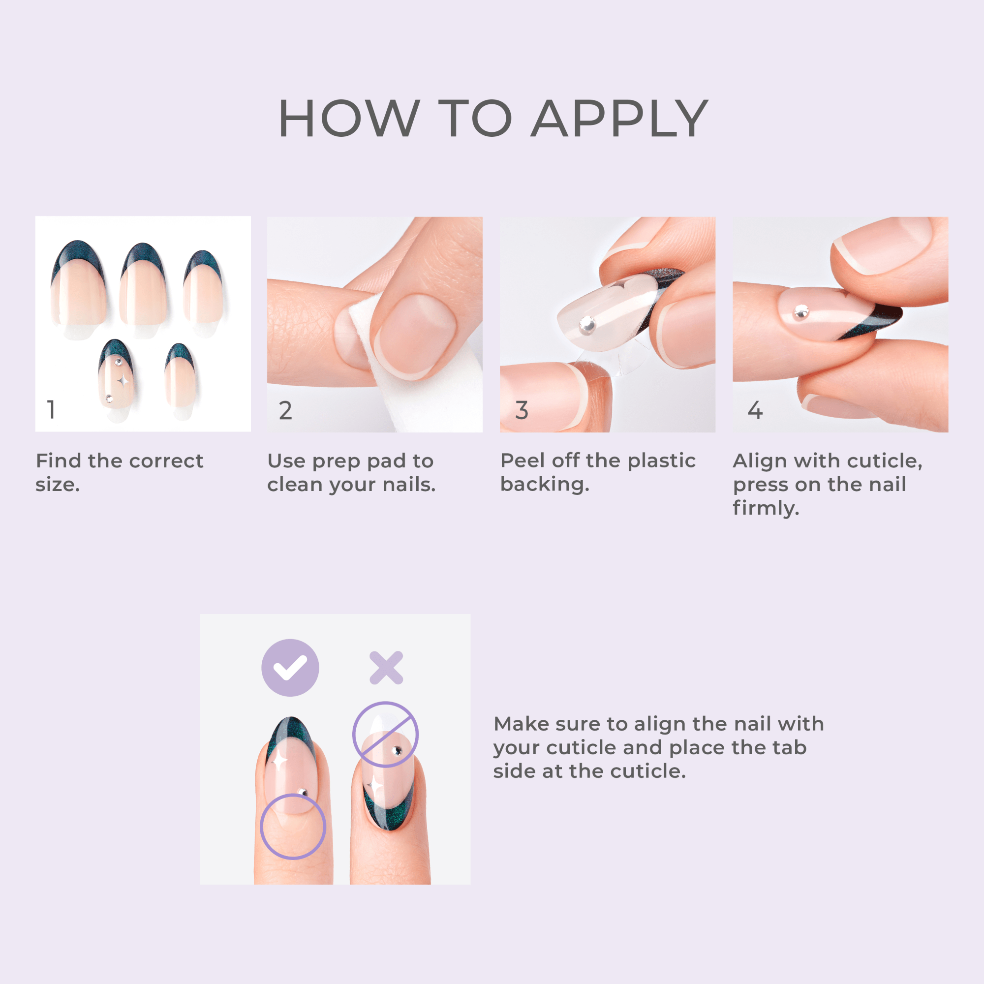 Impress Premium No Glue Fake Press On Nails - Couture-geous | 3D & Jewel French, Pink, Medium, Almond, Manicure