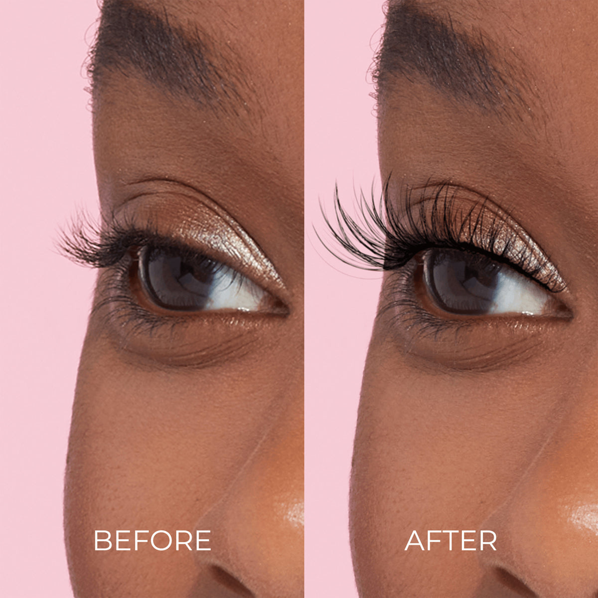 Impress Falsies Pre-Glued False Eyelashes Starter Kit - Natural & Wispy | 50 Lash Clusters, With Applicator, 10mm-14mm