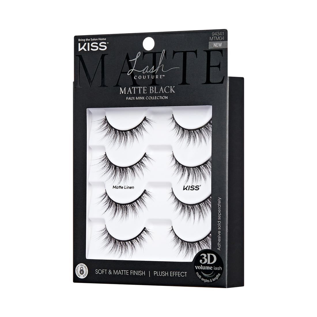 Kiss Lash Couture Matte Black Multipack - Matte Linen
