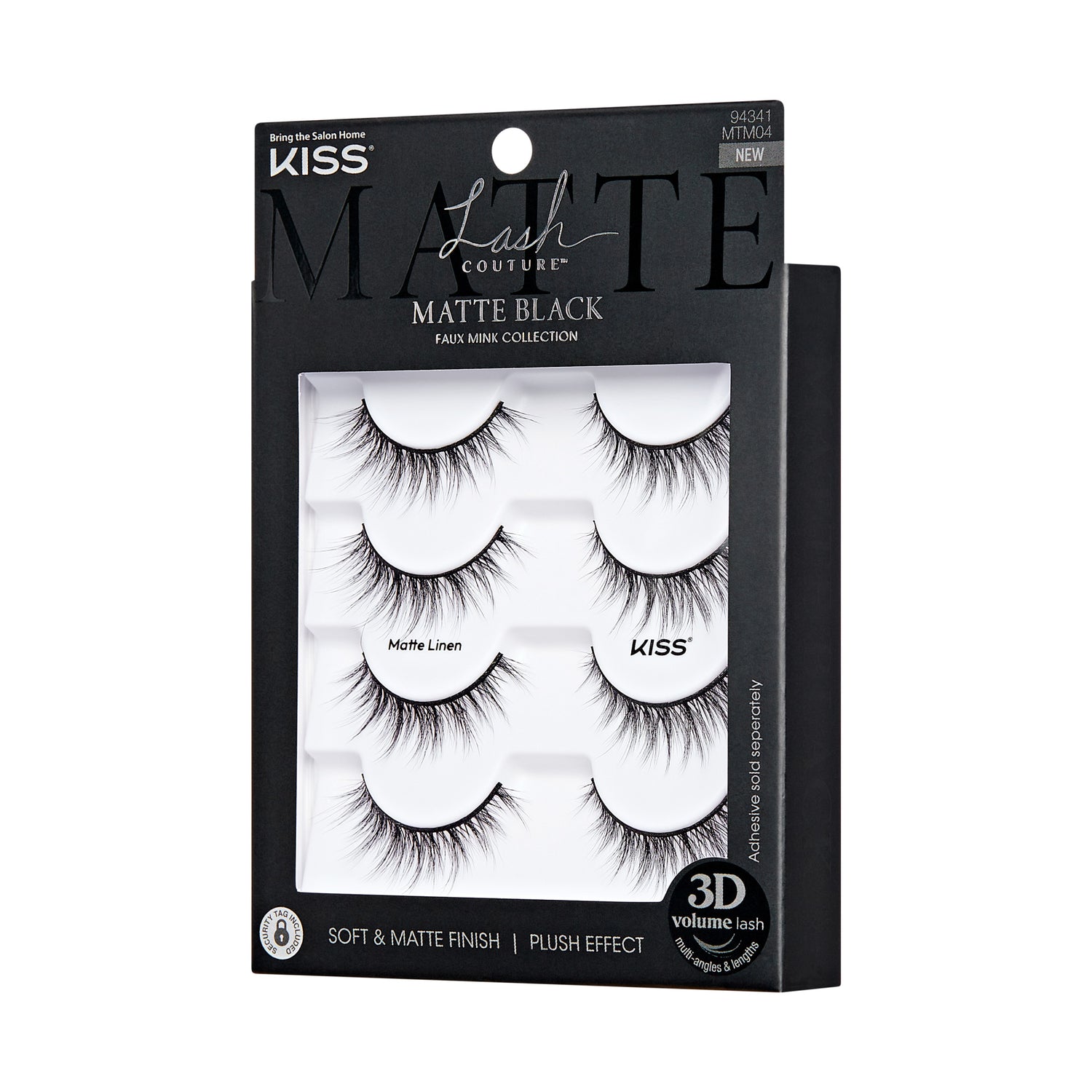 Kiss Lash Couture Matte Black Multipack - Matte Linen