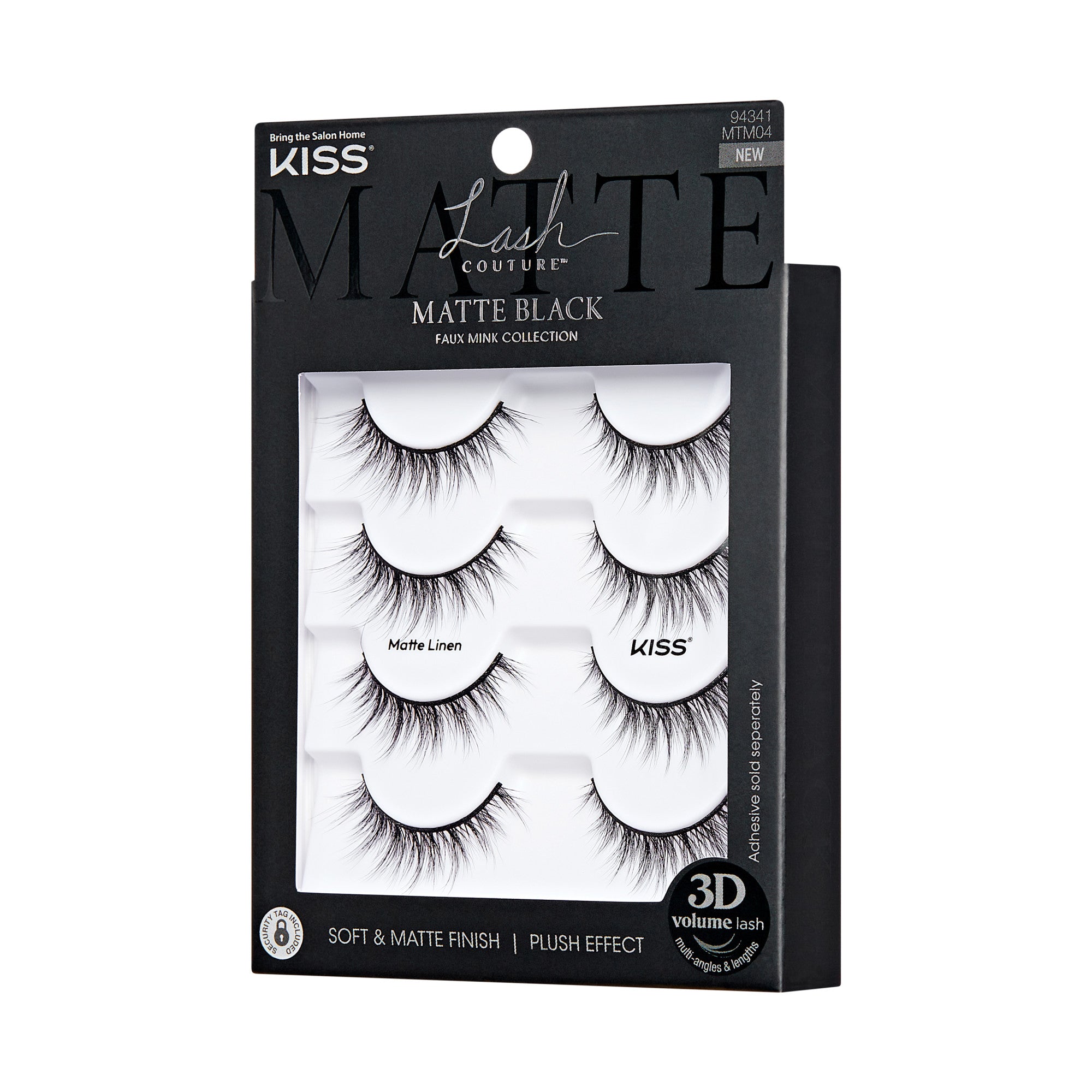 Kiss Lash Couture Matte Black Multipack - Matte Linen
