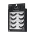 KISS Lash Couture Matte Black faux mink false lashes, 4 pairs, 3D volume effect