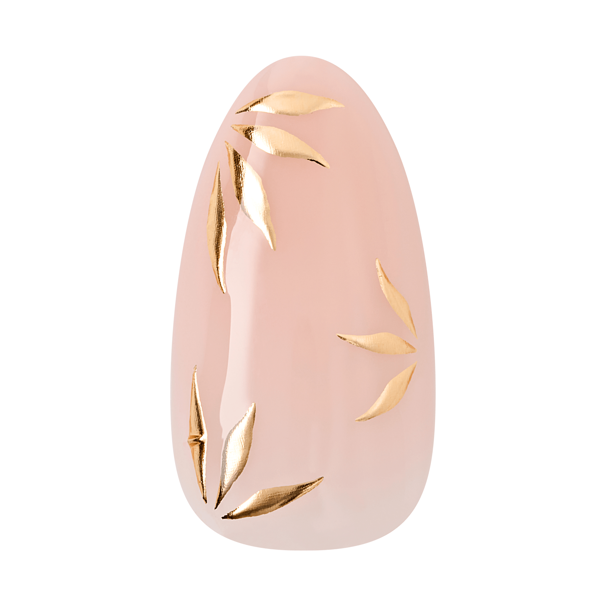 Kiss Core Design Press On Fake Glue Nails - Wherever You Go | Design, Pink, Medium, Almond