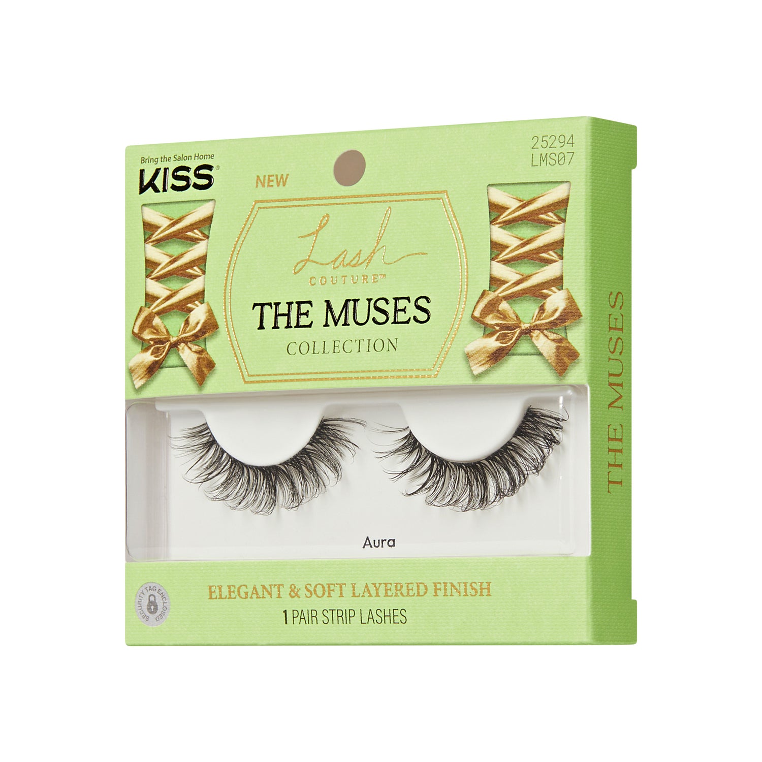 Kiss Lash Couture False Eyelashes The Muses Collection - Aura | 1 Pair, Strip Lashes, 8mm-16mm