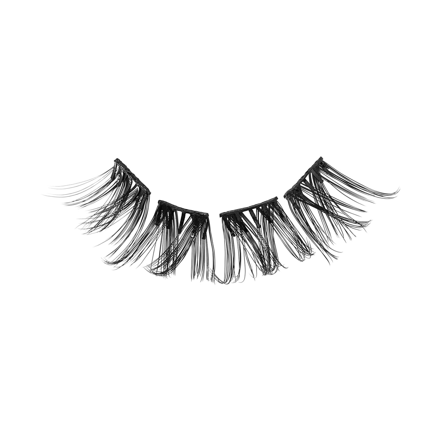 Impress Falsies Pre-Glued False Eyelashes Multipack - Faux Mink Volume | 50 Lash Clusters, 12mm-16mm