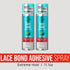 Kiss Colors & Care Lace Bond Adhesive Spray Extreme Hold 10X, 11.1oz, 2-pack