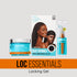 KISS Colors & Care Locking Gel, Silky Spandex Braid Cap, Crochet Hook - Loc Essentials Bundle