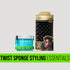 Kiss Colors & Care Twist Curl Gel and Twist King sponge styling essentials bundle.