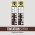 Two Thaiplus Medium Brown temporary hair color spray cans with pointed nozzles.