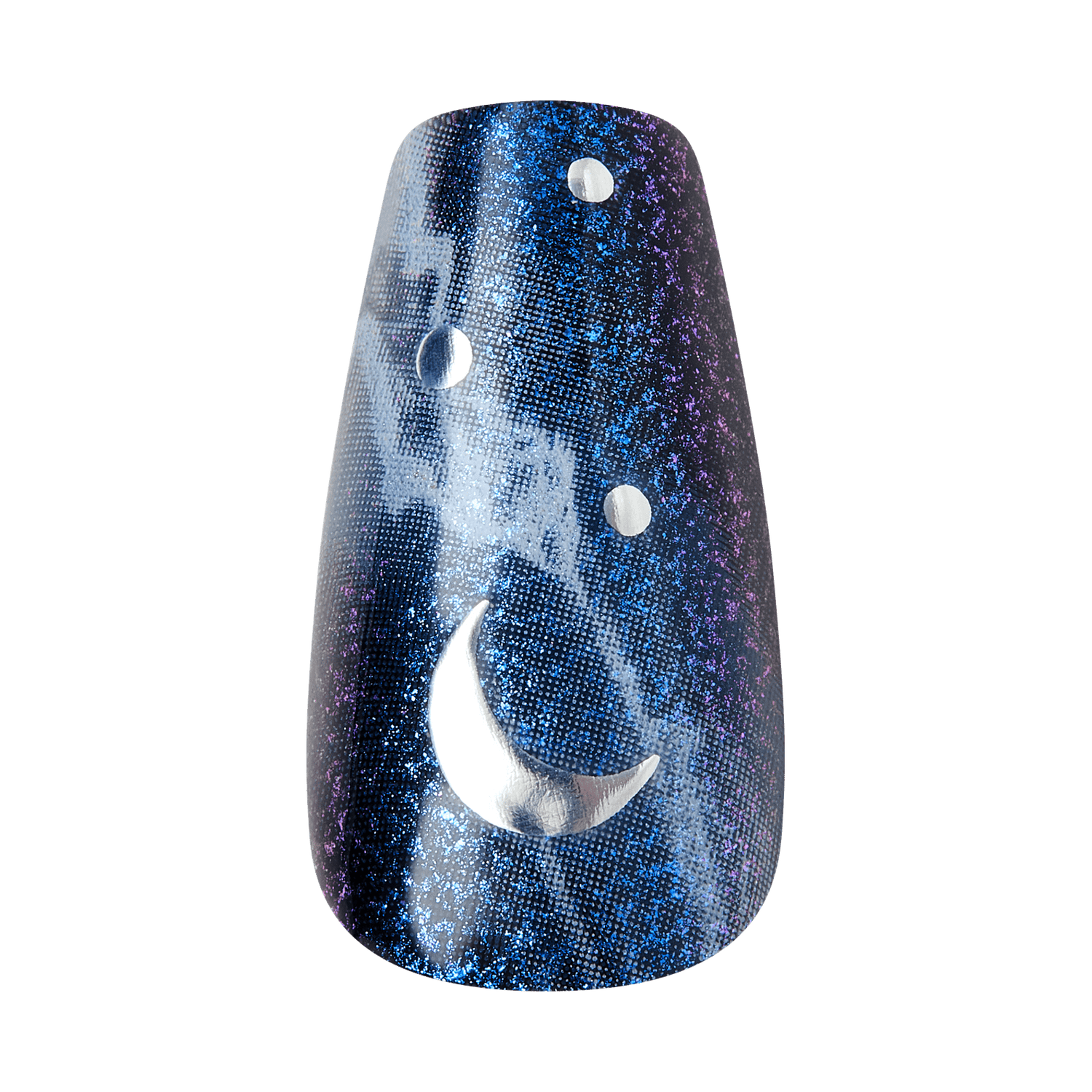 Kiss Haunt Halloween Press On Fake Glue Nails - Spookalicious | Design, Black, Medium, Coffin, Glow In The Dark