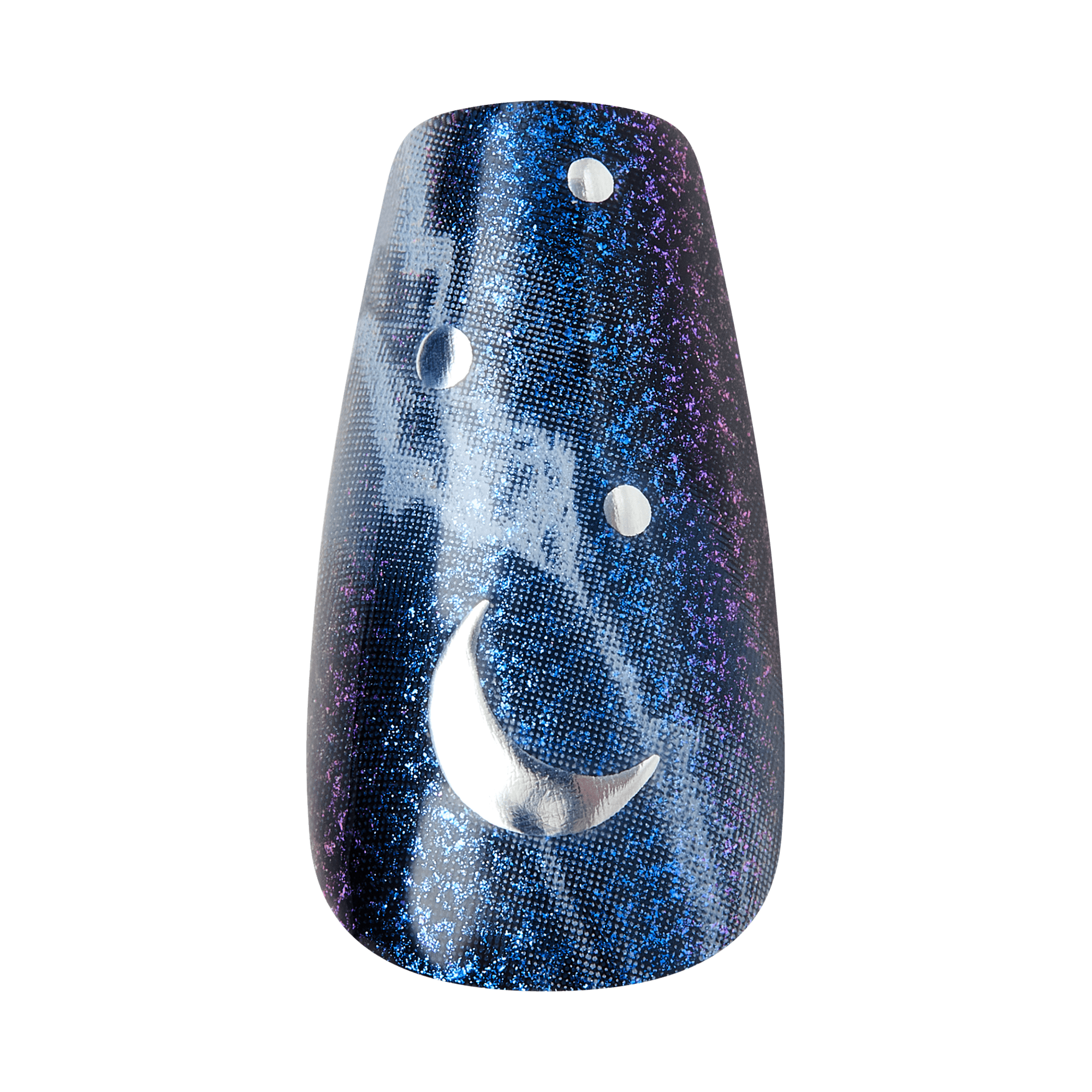 Kiss Haunt Halloween Press On Fake Glue Nails - Spookalicious | Design, Black, Medium, Coffin, Glow In The Dark