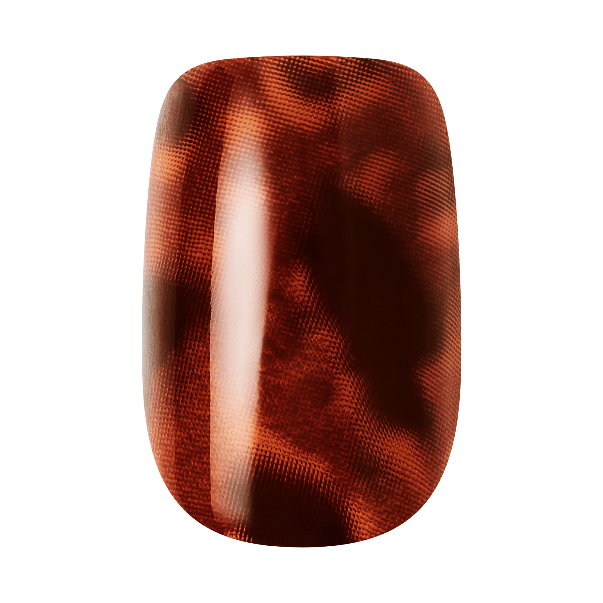 Kiss Core Design Press On Fake Glue Nails - Fallen For You | French Design, Brown, Short, Squoval