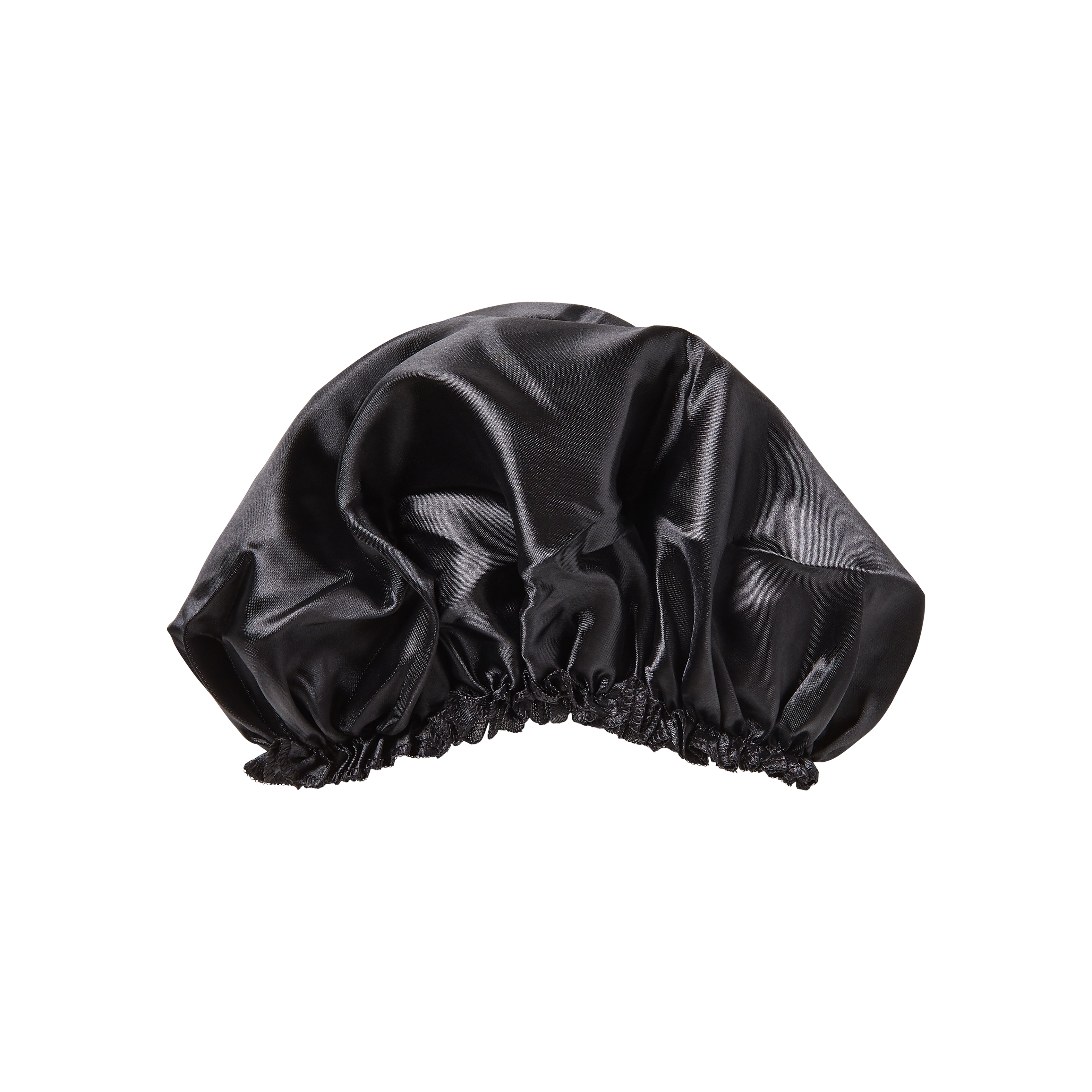 Kiss Colors &amp; Care Silky Satin X-Large Bonnet Cap - Black | Extra-Large, Silk Bonnet, Sleep Bonnet, Hair Accessories