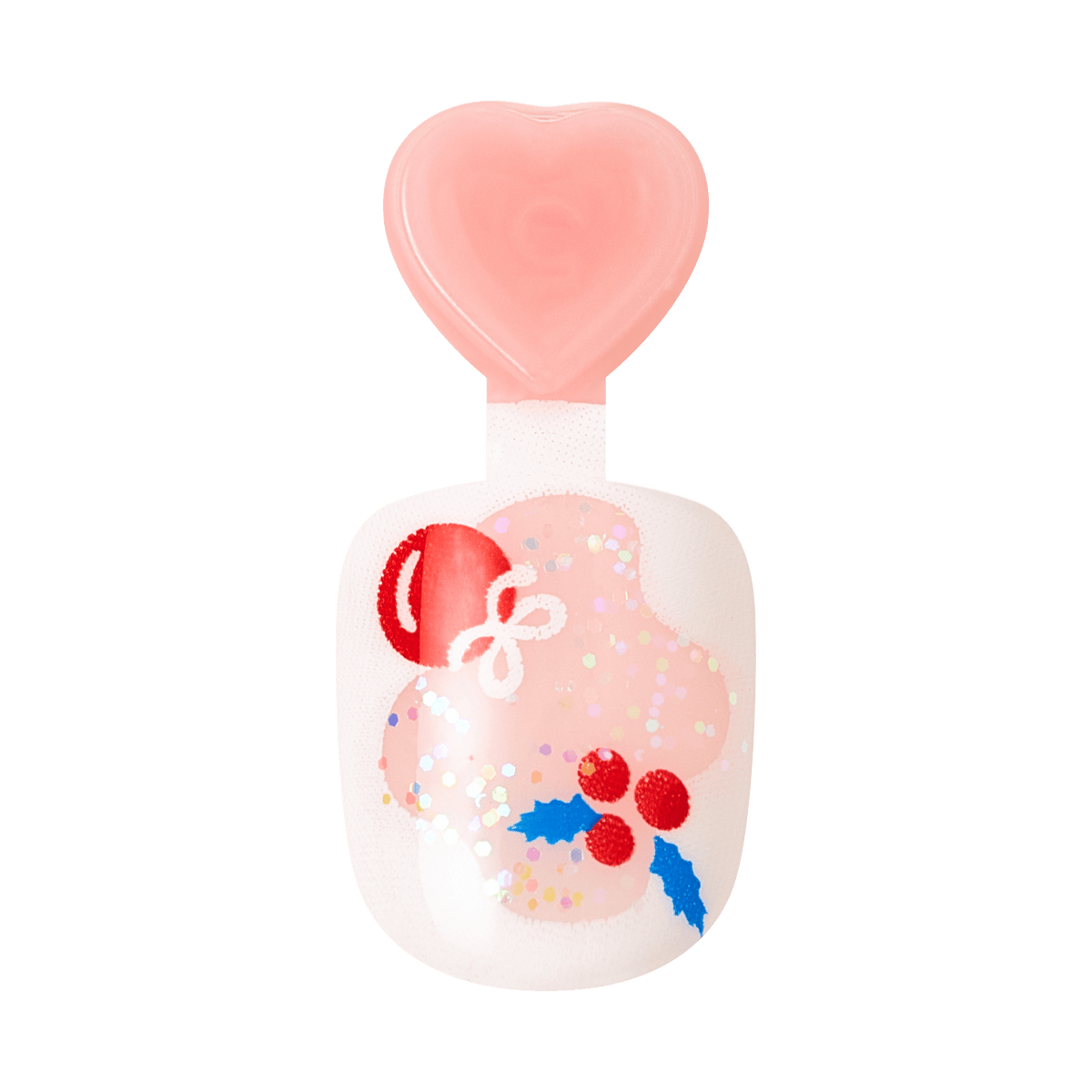Impress Kids Holiday No Glue Fake Press On Nails - Mini Angels | Design, Pink &amp; Red, Kids, Squoval, Manicure
