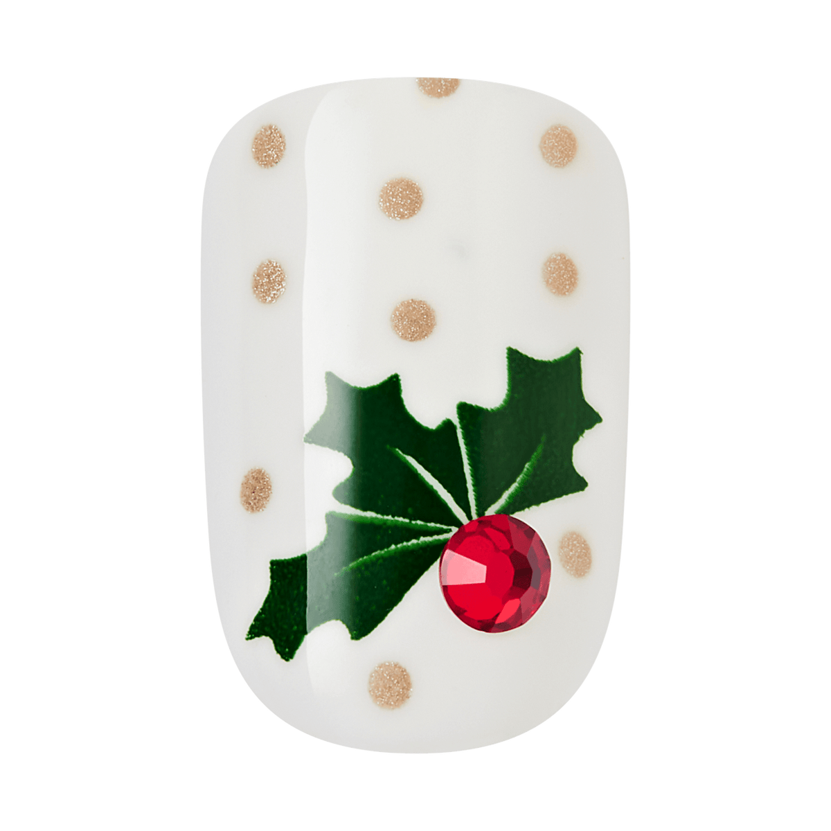 Impress Design Holiday No Glue Fake Press On Nails - Bliss | Design, Multicolor, Short, Squoval, Manicure