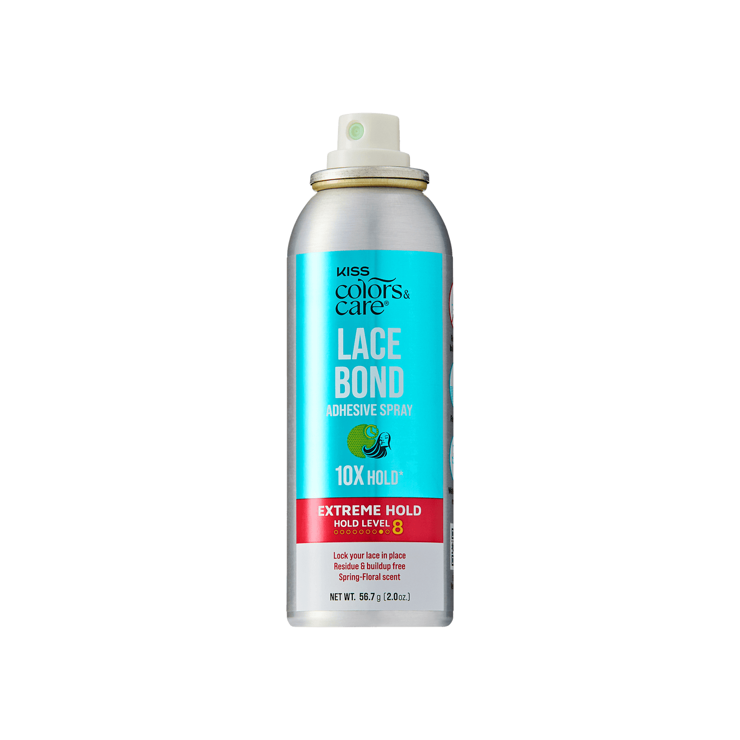 Kiss Colors &amp; Care Lace Bond Spray | Extreme Hold, Wig Adhesive Spray, Wig Glue, Travel Size, 2 oz, Hair Care