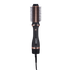 Black and rose gold KISS Volume Boosting Air Brush with round bristle head, power switch, and heat settings visible on handle.