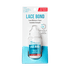 KISS Colors & Care Lace Bond adhesive for lace front wigs in a small white bottle with blue label, claims extreme lace hold, residue free, fast drying, and humidity resistant.