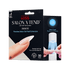 KISS Salon X-tend LED Soft Gel Starter Kit packaging in black with close-up of a hand applying a natural-colored gel nail under an LED lamp, highlighting flexible soft gel and salon-cured manicure in minutes.