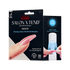 KISS Salon X-tend LED Soft Gel Starter Kit packaging in black with a close-up of a hand applying a pink gel nail under an LED lamp, highlighting flawless salon gel nail extension.