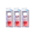 Three identical packaged bottles of KISS Falscara Remover, each with a white cap and pink liquid inside, labeled as \