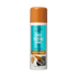 White spray can with an orange cap labeled \
