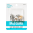 KISS Colors & Care Braid Charm package with 12 silver textured tubes and 2 seashell accent rings, labeled perfect for braids and locs.