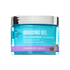 Blue jar of KISS Colors & Care Braiding Gel with silver lid, labeled for styling and strengthening protective styles with Jamaican Black Castor Oil, vegan shea butter, and rosemary oil, offering maximum hold.