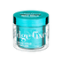 Clear round jar with a shiny turquoise lid containing KISS Colors & Care Edge Fixer, labeled for maximum hold and watermelon scent, 100 mL size.