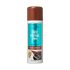 White spray can with a brown cap labeled KISS Colors & Care Lace Tinting Spray in Dark Brown, featuring quick drying claim and illustration of hand spraying lace.
