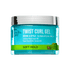 Blue translucent jar of KISS Colors & Care Twist Curl Gel with silver lid, labeled for defining natural curls, coils, and twists with soft hold and organic Jamaican black castor oil.