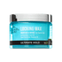KISS Colors & Care Locking Wax in a 6 oz translucent blue jar with silver lid, for coarse hair with ultimate hold, featuring Jamaican Black Castor Oil and vegan shea butter.